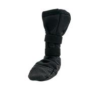 Tressify Botas de perro XL para perros grandes, zapatos negros para protección de heridas postoperatorias, tela transpirable antilamidos, suela antideslizante, cierre seguro al tacto, se adapta a 3.5