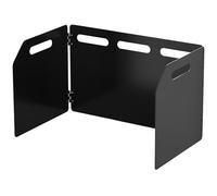 Tressify Camp Wind Shield, parabrisas plegable de 4 paneles con bolsa de transporte, 9.8 pulgadas de altura, protector de viento de aleación de zinc, repelente al aceite con protección contra el óxido