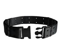 Tressify Cinturón de nailon para hombre, negro, cinturón de combate de 2.2 pulgadas de ancho, cinturón resistente para misión al aire libre, senderismo, viajes, aventura, ajuste ajustable de hasta 3.5