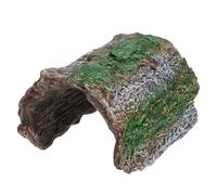 Tressify Cueva escondite de reptiles, gran corteza de simulación de PVC, para paisajismo de terrarios, decoración de recinto para arañas, escorpiones, gecos, tortugas terrestres, 3.5 x 3 x 2.4