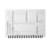 Tressify Diario de bienestar A5 sin fecha, planificador de salud de 60 hojas, cubierta transparente, diseño plano de doble bobina, organizador diario para hábitos, gastos, revisión de Kpi