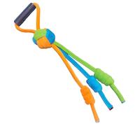 Tressify Juguete de cuerda para perros para masticadores agresivos, nudo trenzado de algodón de 55 cm para razas grandes, juego interactivo y limpieza de dientes, diseño resistente multicolor para