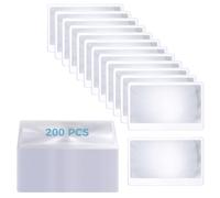 Tressify Lupa de bolsillo, tarjetas de lupa de 3.3 x 2.2 pulgadas, lente de aumento portátil para leer, 200 lentes Fresnel finas, tamaño de tarjeta de crédito