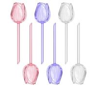 Tressify Paquete de 6 bombillas de riego automático, globos de riego automático de plantas de 9.84 pulgadas y dispositivos transparentes para plantas en maceta, interiores o exteriores