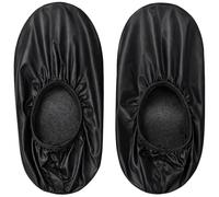 Tressify Par de fundas negras para zapatos de boliche, protector de zapatos de poliéster, tela impermeable, diseño antipolvo, funda para zapatos de bolos, resistente al desgaste, ajuste universal para