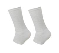 Tressify Par de tobilleras grises, talla única, carbón de madera transpirable, calcetines de compresión de punto elástico en 4 direcciones para deportes