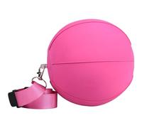 Tressify Pelota de entrenamiento de golf con cuerda, inflable rosa de 15 cm, para práctica de swing y corrección de postura del brazo, incluye bomba manual y bolsa de almacenamiento de viaje