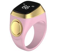 Tressify Smart Tasbih Zikr Finger Band, Wireless 5.1, Pantalla OLED, Recordatorio de Oración, Reloj Despertador Digital Musulmán, ABS de 20 mm, Registra Alabanzas, Cuenta Zikr, Control Manos Libres