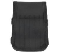 Tressify Soporte para pernos de tiro con arco, carcaj negro de doble capa con 12 ranuras individuales, tela impermeable 600D, mini bolsa de almacenamiento de punta de flecha, ambidiestro, 100 x 155 mm