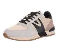 TRETORN Loyola - Zapatillas Deportivas Casuales con Cordones para Mujer, Estilo clásico Vintage, Blanco/Gris Pardo/Negro, 40 EU