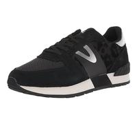 TRETORN Women's Lace Up Sneakers, Tenis Loyola con Cordones para Mujer, Leopardo Negro, 41 EU