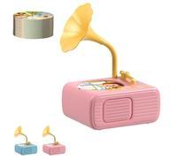 Tretregard Kids Phonograph, Kids Phonograph with 96 Cards Treatregard, with 96 Learning Cards and 8 Recording Cards, (Pink)