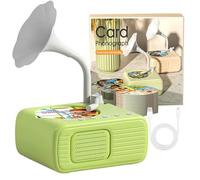 Tretregard Kids Phonograph, Treatregard Kids Phonograph with 96 Cards, New Educational Music Story Player Gift for Boys Girls (Green)