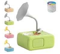 Tretregard Phonograph, Educational Music Story Player, Kids Phonograph with 96 Cards, Audio Book Gift for Boys and Girls (Green)