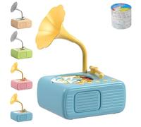 Tretregard Phonograph, Educational Music Story Player, Kids Phonograph with 96 Cards, Audio Book Gift for Boys and Girls (Blue)