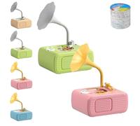 Tretregard Phonograph, Educational Music Story Player, Kids Phonograph with 96 Cards, Audio Book Gift for Boys and Girls (Green+Pink)