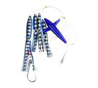 Tretti di Calamari di acqua salata - Atractivo UV gonne gonne da animali marini con forti ganci di Atún, Cebo di movimento realistiper il in Profondo in Mare e