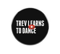 Trev - Adhesivo magnético para nevera con texto en inglés "Learns to Dance" (aprende a bailar)
