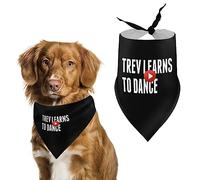 Trev Learns to Dance Bandanas para Perros, Baberos Triangulares para Perros, Linda Bufanda para Mascotas, pañuelo para Mascotas pequeñas, Medianas y Grandes