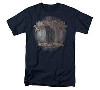 Trevco Bon Jovi New Jersey T Shirt, Navy Camiseta, Azul Marino, XL Unisex Adulto