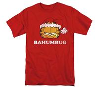 Trevco Garfield Bahumbug T Shirt, Red Camiseta, Rosso, M Unisex Adulto