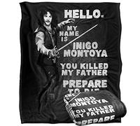 Trevco Princess Bride Hello Again Manta súper Suave con Tacto Sedoso - 152 x 127 cm