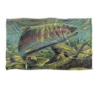 Trevco Wild Wings Lluviabow Trout 2 Manta súper Suave con Tacto Sedoso - 91 x 147 cm