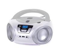 TREVI 0CM54401 Radio Lector CD Portátil BT USB CMP544BT Blanco