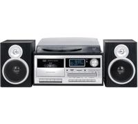 Trevi 0T107200 Tocadiscos 33-45-78 25W DAB+ Bluetooth MP3 USB Negro