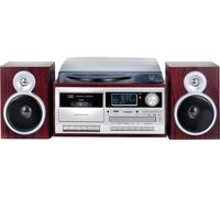 Trevi 0T107230 Tocadiscos 33-45-78 25W DAB+ Bluetooth USB MP3 de Madera