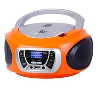 Trevi CMP 510 Dab - Radio estéreo portátil con CD Dab/Dab+ con RDS, USB, AUX-IN, Conector para Auriculares, Color Naranja
