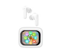Trevi Ear 100 Aid Auriculares inalámbricos con traducción simultánea AI, ANC/ENC, Pantalla táctil, Audio Hi-Fi, Funda Carga USB-C, Controles Inteligentes, Blanco