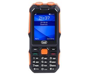 Trevi Forte 70 Teléfono Ruggerizado Negro/Naranja Libre