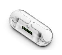 Trevi HMP 12E08 Air Auriculares Bluetooth con Gancho magnético, micrófono Incorporado, Controles táctiles multifuncionales, batería Recargable, Carcasa/Base de Carga, autonomía 4 Horas, Tipo C