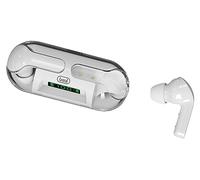 Trevi HMP 12E08 Air Auriculares Bluetooth con Gancho magnético, micrófono Incorporado, Controles táctiles multifuncionales, batería Recargable, Carcasa/Base de Carga, autonomía 4 Horas, Tipo C