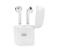 Trevi HMP 12E20 Air Mini Auricular Bluetooth con micrófono Incorporado, Controles táctiles, batería Recargable con Funda, Color Blanco