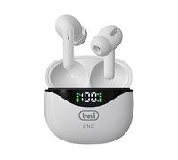 Trevi HMP 12E40 ENC Auriculares inalámbricos con cancelación de Ruido, Auriculares inalámbricos con micrófono y Controles táctiles, Larga duración y Carga Funda USB-C