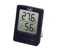 Trevi Igrometro, Umidità, Nero 3004 Termómetro Digital con higrómetro, Temperatura y Humedad, Negro, Imán