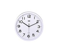 Trevi OM 3302 S - Reloj de Pared, diámetro 30 cm, Movimiento silencioso, Blanco