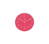 Trevi OM 3508 S - Reloj de Pared de Cuarzo con Movimiento silencioso, diámetro 30 cm, Rosa, 30 cm
