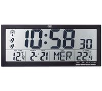 Trevi om 3530 rc reloj de pared radiocontrolado con pantalla grande y