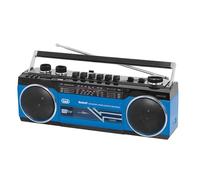 Trevi RR 501 BT estéreo Boombox Altavoz portátil Bluetooth, USB, SD, MP3, Azul