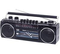 Trevi RR 501 BT estéreo Boombox Altavoz portátil Bluetooth, USB, SD, MP3, Negro