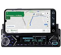 Trevi SCD 5753 Dab Autoradio 160W Dab Dab+ FM, Entradas USB, Micro SD, AUX-IN, Bluetooth, Antena Dab incluida, Panel Frontal Soporte Smartphone