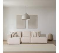 Trevi sofá modular 4 plazas con lateral derecho abierto y puf