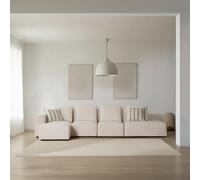 Trevi sofá modular 5 plazas con lateral derecho abierto y puf personalizable