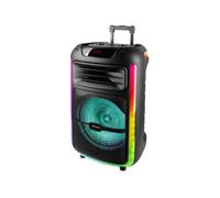 Trevi XFest XF 1400 KB - Altavoz inalámbrico de 100 W, altavoz portátil con micrófono con cable incluido, entradas USB, micro SD, entrada auxiliar y guitarra, función TWS, batería recargable integrada