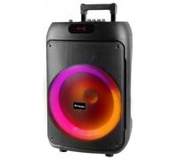 Trevi XFest XF 380 KB - Altavoz inalámbrico de 50 W, Altavoz portátil con micrófono con Cable Incluido, entradas USB, Micro SD, AUX-IN, función TWS, Karaoke Party Speaker con batería integrada
