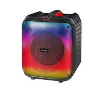 Trevi XFest XF 470 KB - Altavoz Amplificador portátil Fire Flame 60 W, Conector USB, Micro SD, AUX-IN, batería integrada, Karaoke Party Altavoz con micrófono dinámico Incluido