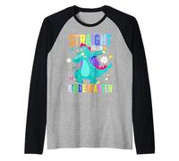 Trex directamente al maestro de jardín de infantes Regreso a la escuela Camiseta Manga Raglan